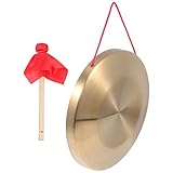 Milisten Copper Gong Hand Gong Opera Percussion Instrumente mit Spielhammer