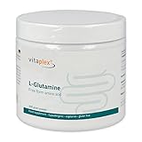 Vitaplex L-Glutamin Pulver | Unterstützt die Entgiftung der Leber | Hochwertige und natürliche Inhaltsstoffe | Glutenfreie, gentechnikfreie und hypoallergene | 300 Gramm