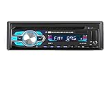 CODOUX Tragbarer DVD-Player Autoradio DVD VCD CD MP3 Bluetooth Auto Car Audio Stereo Bluetooth Player Telefon Aux-in FM USB 1 DIN 5V Ladegerät in Dash 12V Tragbarer DVD-Player fürs Auto