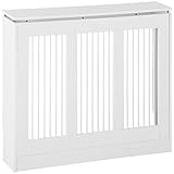 HOMCOM HOMCOM Heizkörperverkleidung Heizungsabdeckung Heizkörper Radiator Abdeckung 90 x 18 x 84 cm Heizkörper Abdeckung für Schlafzimmer Wohnzimmer Weiß