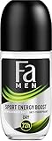 Fa Men Anti-Transpirant Deo Roll-On Sport Energy Boost mit erfrischendem Duft, 72h Schutz, 50 ml