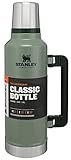 Stanley Classic Legendary Thermosflasche 1.9L Hammertone Green - Edelstahl Thermoskanne - BPA-frei - Thermos Hält 45 Stunden Heiß - Deckel Fungiert Auch als Trinkbecher - Spülmaschinenfest