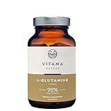 VITAMA NATURE L Glutamin - Supplements – Nahrungsergänzungsmittel – Vegan Glutamin Kapseln - 98% Wirkstoff – 120 Kapseln - 2 Monate Supplementation