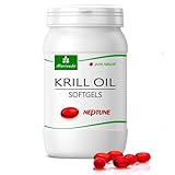 MoriVeda Neptune Krillöl Kapseln I hochwertiges Omega 3-6-9, Astaxanthin, Antioxidantien & Vitamin E I Zertifiziert durch ISO und MSC I 90 Softgels