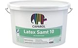 Caparol Latex-Samt 10 Wandfarbe seidenmatt weiß 12,5 L