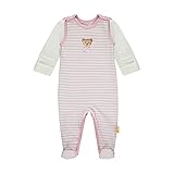 Steiff Baby-Mädchen Set Strampler + T-Shirt Langarm Unterwäsche, PINK Nectar, 68