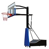 Abnehmbarer Basketballkorb | Wetterfeste Profi-Basketballanlage Für Den Außenbereich | Basketballkorb Für Erwachsene Und Kinder (Color : Blue+Black, Size : 1.4x0.8x1.4-3.05m)