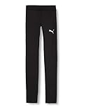 PUMA Kinder LIGA Baselayer Long Tight Jr Hose, Schwarz (PUMA Black), 128