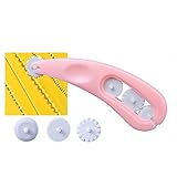 FIYSON Fondant Cutter Set, Fondant Cutter Roller mit 4 Kochfeldern, Roller Ausstecher Gitterschneider,Fondant Modellierwerkzeug, Streifen Embosser Roller Set für Fondant,Teig,Torten Verzieren Handwerk