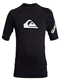 Quiksilver Jungen All Time Rash Guard Shirt, Schwarz, S EU