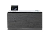 Pure Evoke Home All-In-One Musiksystem für das Zuhause mit DAB+/UKW Radio, Internetradio, Podcasts, Spotify Connect, Bluetoot, CD und starkem 100 Watt Stereoklang, Cotton White