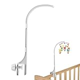 Aicharynic Mobile Halterung, 24 Zoll Mobile Halterung Wickeltisch Mobile Babybett für Hängenden Spielzeug und Puppen für Newborn Babybett Cot Infant Toddler (Ohne Spielzeug)