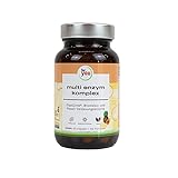 multi enzym komplex | Natürliche Verdauungs-Enzyme zur Unterstützung der Darmtätigkeit | Multienzym von DigeZyme® hergestellt durch Fermentation + Enzymen aus Ananas & Papaya, Bromelain & Papain