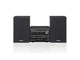 Panasonic SC-PM254EG-K Micro- mit HiFi-System (Bluetooth, DAB+, CD, UKW , 20 W RMS) schwarz