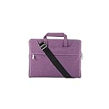 PLMM Laptop Tasche， BESCHÄFTSCHAFTLICHE NOWBOOK Schutzabdeckung Business Casual Laptoptasche Schulter Messenger Bag für Männer und Frauen (Color : Purple, Size : 13inch)