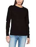 Fruit of the Loom Damen Lightweight Raglan Sweat Lady-Fit T-Shirt, Schwarz, X-Large