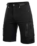 Cycorld MTB Hose Herren Radhose, Mountainbike Hose Fahrradhose Herren Kurz, Schnelltrocknende MTB Shorts Radlerhose Herren Atmungsaktiv Outdoor Bike Shorts (Schwarz, XL)