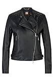 BOSS Damen C Sakina Regular-Fit Lederjacke mit charakteristischen Details Schwarz 38