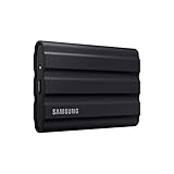 Samsung Portable SSD T7 Shield (MU-PE1T0S/EU), 1 TB, USB 3.2 Gen.2, 1.050 MB/s Lesen, 1.000 MB/s Schreiben, robuste externe Festplatte für Mac, PC, Smartphone und Spielekonsole, Schwarz