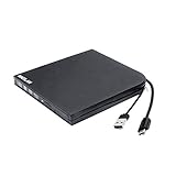 Ultra Slim Externer 4 K UHD 3D Blu-ray Disc Player, optisches Laufwerk, für Alienware M15 M17 P37E P79F Area-51M 13 15 17 R3 R4 R5 2018 2019 Gaming Laptop, USB-C 2-in-1 6X BD-R DL Blue-ray Brenner