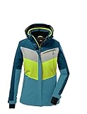 Killtec Damen Funktionsjacke/ Skijacke mit abzippbarer Kapuze und Schneefang KSW 253 WMN, türkis, 38, 37583-000