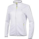 Dunlop Damen Club Line Ladies Knitted Jacket, White, XL