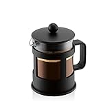 Bodum 1784-01 KENYA Kaffeebereiter (French Pressesystem, Spülmaschinengeeignet), 0,5 L, schwarz