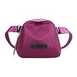 Generic Damenmode Handtasche Wasserdicht Große Kapazität Leder Umhängetasche Schulter Umhängetasche Umhängetaschen Klein Damen Elegant (Purple, One Size)