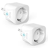 WLAN Smart Steckdose, Intelligente Plug Smart Home Steckdosen Wifi Stecker Alexa Stecker, Aoycocr Smart Plug Funktionieren mit Alexa Echo und Echo Dot, Google Home und, Kein Hub erforderlich (2PACK)