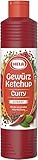 Hela Curry Gewürz- Ketchup scharf (1 x 800 ml Tube)