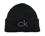 Calvin Klein Damen Essentials Beanie Mützen, Ck Schwarz, Einheitsgröße