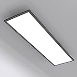 LIGHTNUM LED Panel Deckenleuchte 28W 2240lm Rechteckig Leuchten Deckenlampe Flach, Tageslicht Deckenpanel für Büro, Wohnzimmer, Badezimmer, Küche, Bad, Flur, Keller, 100x25cm