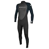 O'Neill Herren Reactor-2 3/2mm Back Zip Full Neoprenanzug, Black/Abyss, M