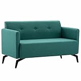 ZEYUAN 2-Sitzer-Sofa, Tagesbett, Couch Mit Schlaffunktion, Couch für Wohnzimmer, Wohnzimmersofa, für Wohnungen, Bigsofas, Cauchsofa, Stoffbezug 115 x 60 x 67 cm Grün