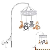 Mobile Halterung Babybett Klingelhalterung Mobile Halterung Wickeltisch Verstellbare Baby Mobile Halterung (ohne Spielzeug und ohne Spieluhrmodul)