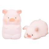 2 Stück Anti Stress Schwein,Stress Schwein Stress Spielzeug Fidget Toys,Sensorik Autismus Spielzeug,Schweine Antistress Spielzeug Piggy Squeeze Toy,Kann Als Büro-Desktop-Dekoration Verwendet Werden