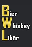 BIER WHISKEY LIKÖR: Lustiges BWLer Notizbuch, Ich studiere BWL, Studenten Geschenk, Lustiger Spruch, Witziges BWL Heft, BWL Studium Geschenkidee, Betriebswirtschaftslehre