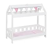 Bayer Chic 2000 507 95 Puppenbett, Cabin-Bett, Stars grau, 56 x 25 x 54 cm