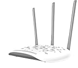 TP-Link TL-WA901N WLAN Access Point 450Mbit/s (Client, Bridget, Universal/WDFS Repeater), WPS, drei fixierte Antennen) weiß