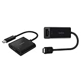 Belkin USB-C/HDMI-Ladeadapter (unterstützt 4K-UHD-Videoauflösung; 60 W Leistung) MacBook Pro HDMI-Adapter & USB-C auf Gigabit Ethernet Adapter (15cm, USB-C Stecker) schwarz