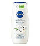 NIVEA Coconut & Jojoba Oil Pflegedusche (250 ml), pH-hautneutrales Duschgel mit natürlichem Jojoba-Öl, feuchtigkeitsspendende Cremedusche mit zartem Kokos-Duft