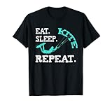 Kiteboarding Kite Kiten Design Eat Sleep Kite Kitesurfen T-Shirt