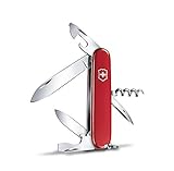 Victorinox Schweizer Taschenmesser Spartan, Swiss Army Knife, Multitoolwerkzeug, 12 Funktionen, Klinge, Korkenzieher, Dosenöffner