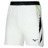 Mizuno Herren 8 in Amplify Tennis-Shorts, weiß, XXL