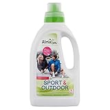 AlmaWin Sport & Outdoor 750 ml I Umweltfreundliches Spezialwaschmittel für Sportbekleidung I Flüssigwaschmittel ausreichend für ca. 16 Wäschen I Frei von synthetischen Duft- & Farbstoffen I Vegan