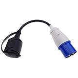 CEE Adapter, CEE-Stecker auf Schuko-Kupplung 230V 16A für Camping & Wohnmobil