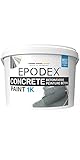 EPODEX® 1K CONCRETE PAINT | Betonfarbe Garagensiegel Keller| Steinfarbe | 45 Farben Grau Weiß Bunt | Wände & Böden aus Beton, Zement, Putz, Holz und Mauerstein | Abriebfest | Mengenrabatt 1-26Kg