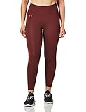 Under Armour Damen Motion Knöchel Leggings, (690) kastanienrot/Stadionrot, Large Hoch