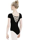 tanzdunsje Ballettanzug Mädchen Ballett Trikot Kinder, Ballett Body TanzBody Turnanzug Gymnastikanzug Trikot für Kinder Damen Größe 160