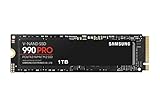 Samsung 990 PRO 1 TB PCIe 4.0 (bis zu 7.450 MB/s) NVMe M.2 (2280) Internes Solid State Drive (SSD) (MZ-V9P1T0BW)